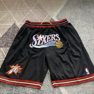 Philadelphia 76ers Black Shorts